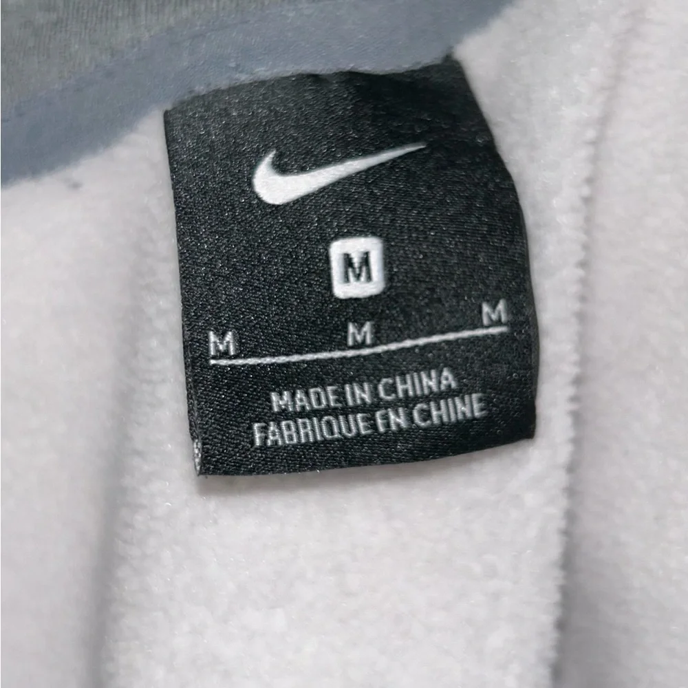 NIKE Just Do It Womens Gray Pullover Long Sleeve Pockets Sweatshirt Size Medium